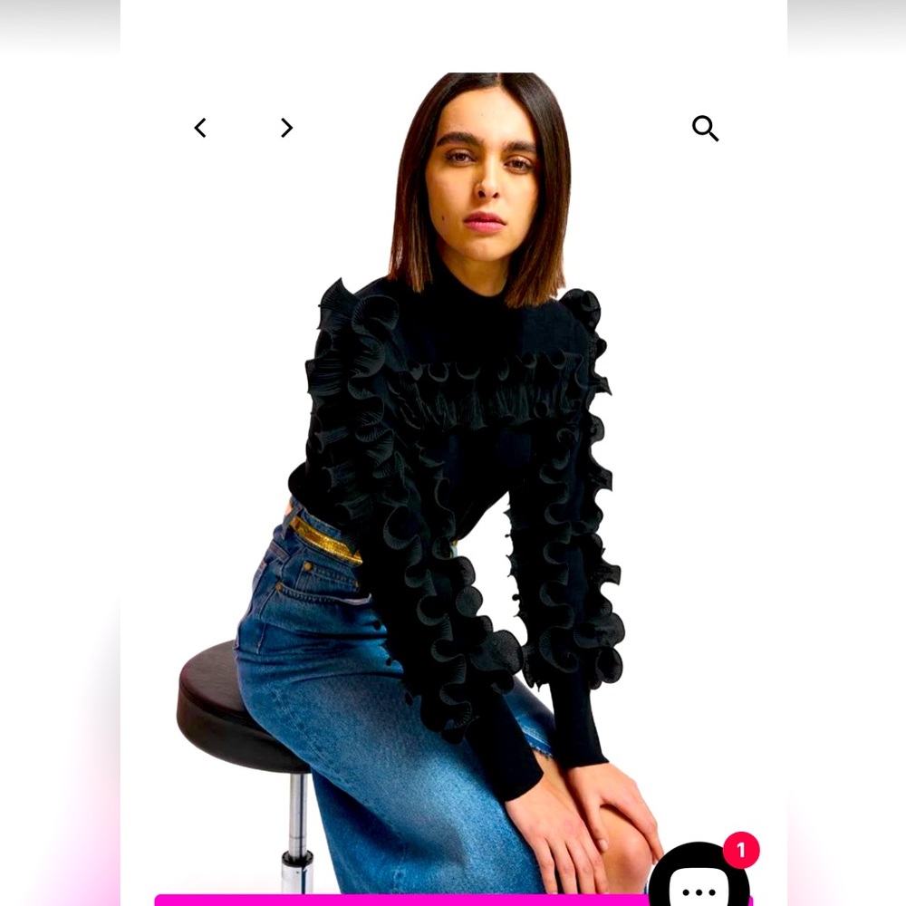 ESSENTIEL ANTWERP Ercole pullover with frills